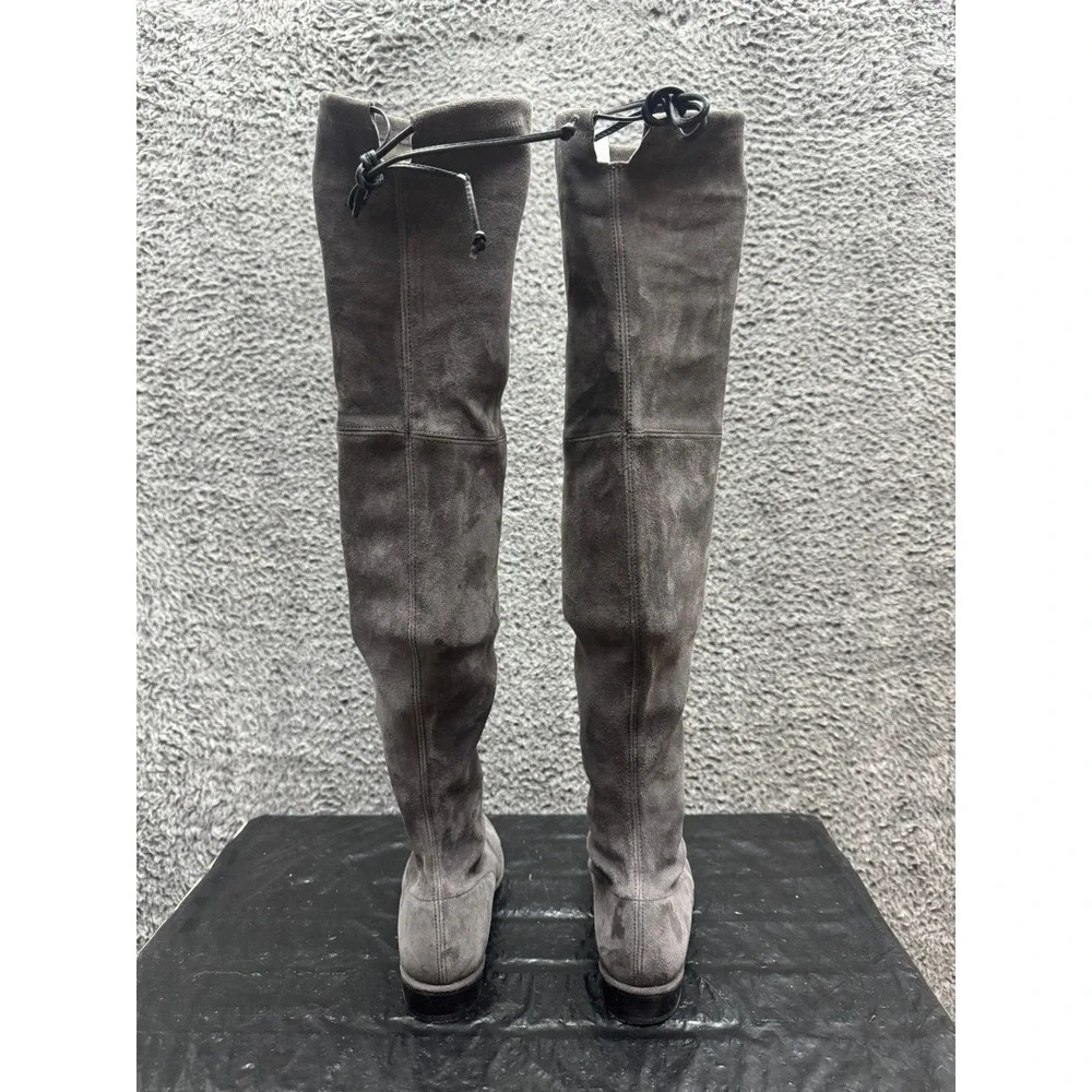 Stuart Weitzman Lowland Suede Over The Knee Boots Londra Gray Womens‎ Size 6M US